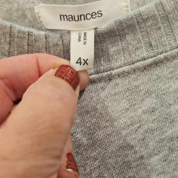 Maurices Heather Gray Knit Top - Picture 3 of 5